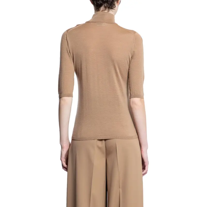 MaxMara High Neck Half Sleeved Jumper-2