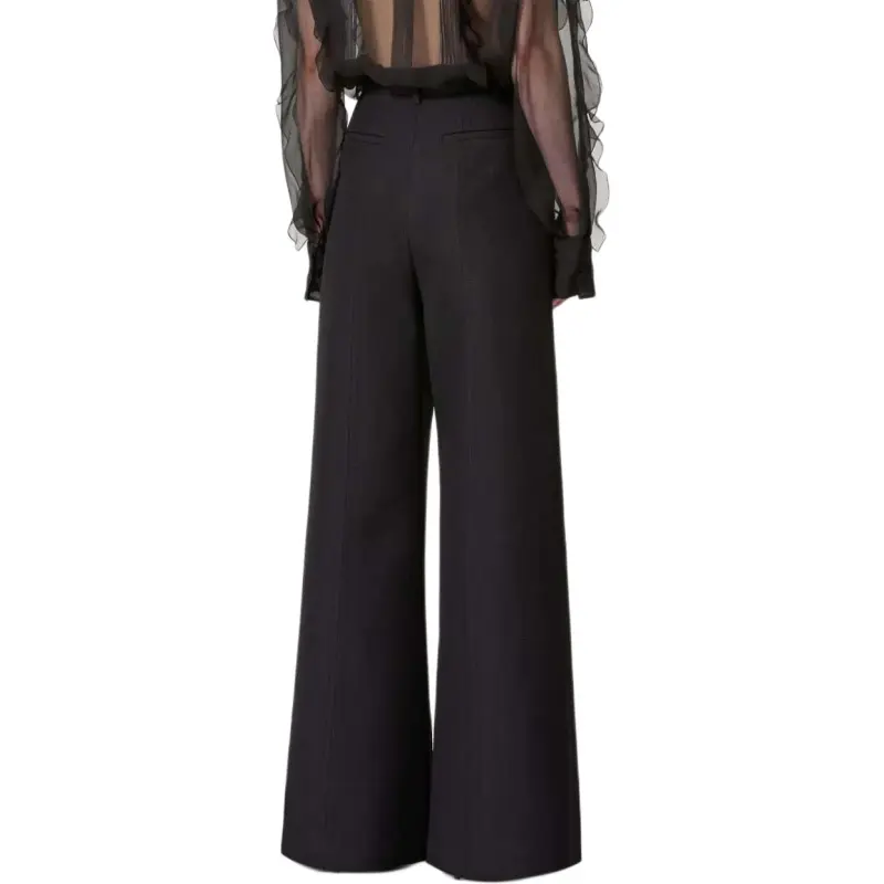 Valentino High Waist Wide Leg Trousers-3