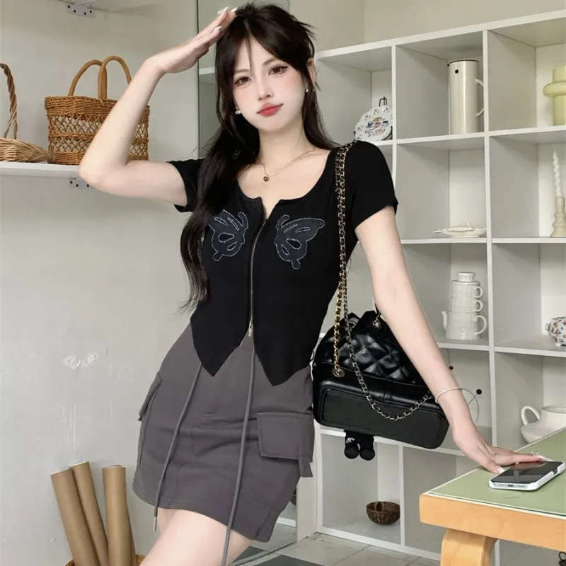 GULIANFEI Two Piece Skirt Sets Women's-2