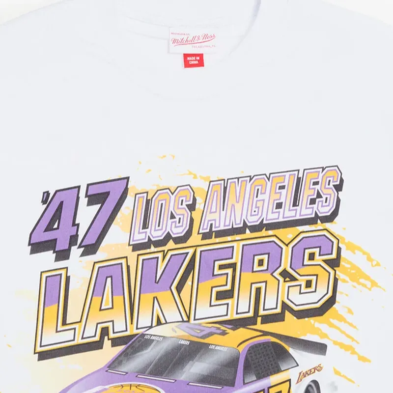 Mitchell & Ness x NBA Los Angeles Lakers T Shirt Men's White-2