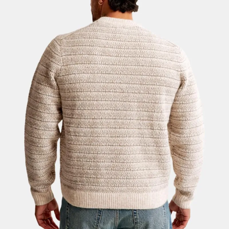 Abercrombie＆Fitch Sweater Men's Cream-3
