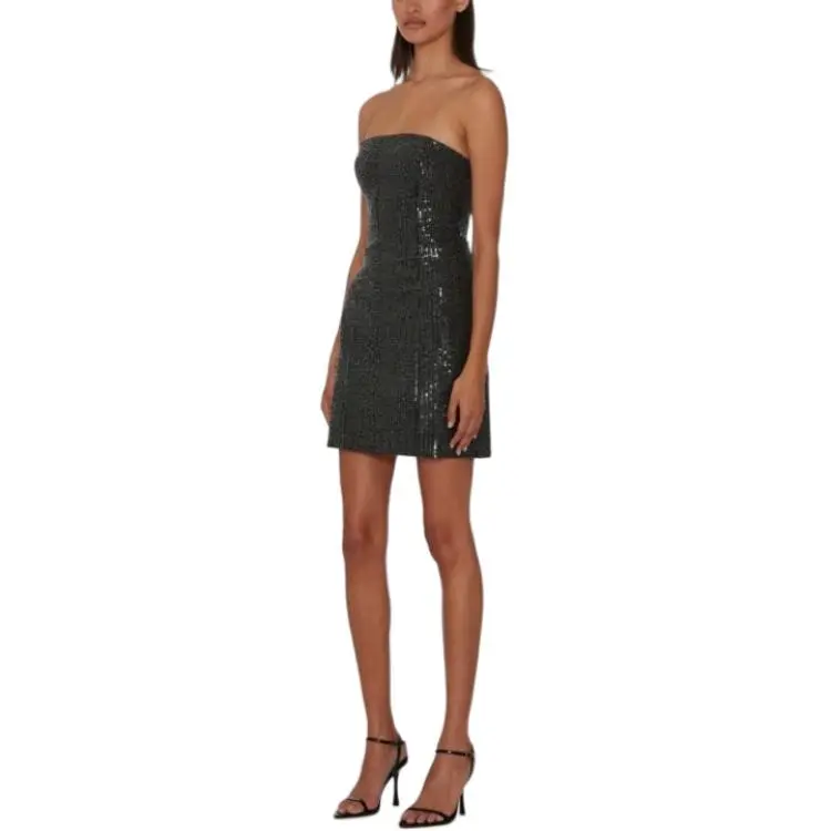 Rotate Twill Sequin Embellished Mini Dress-3