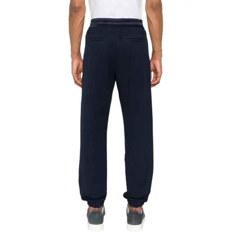SAINT LAURENT Drawstring Straight Leg Trousers-3