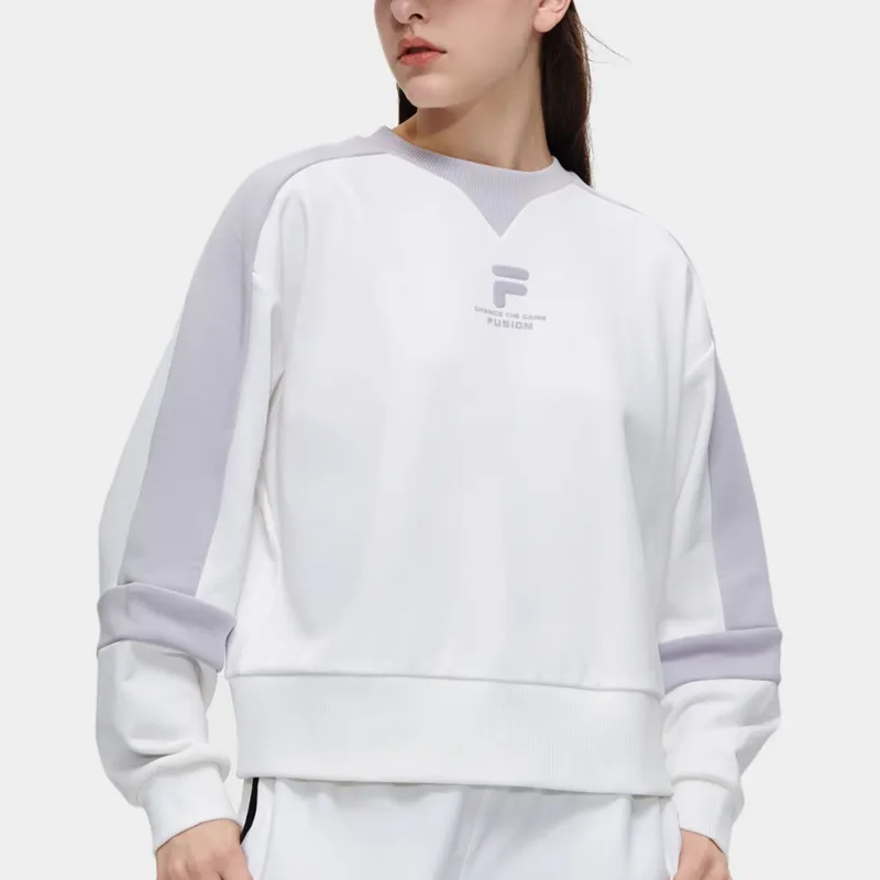 FILA FUSION URBAN TECH Sweatshirt Women's Standard White-2
