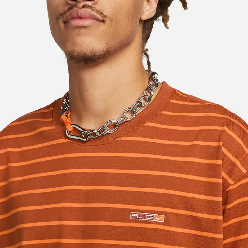 Nike T Shirts Men Orange-4