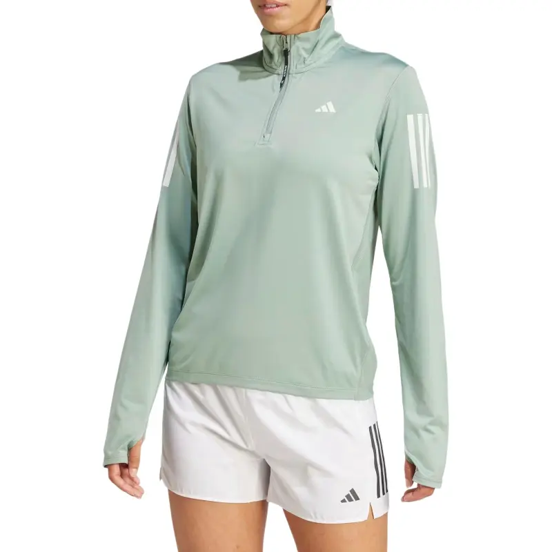 Adidas Free Shipping With AdiClub Own The Run Half Zip Jacket-1
