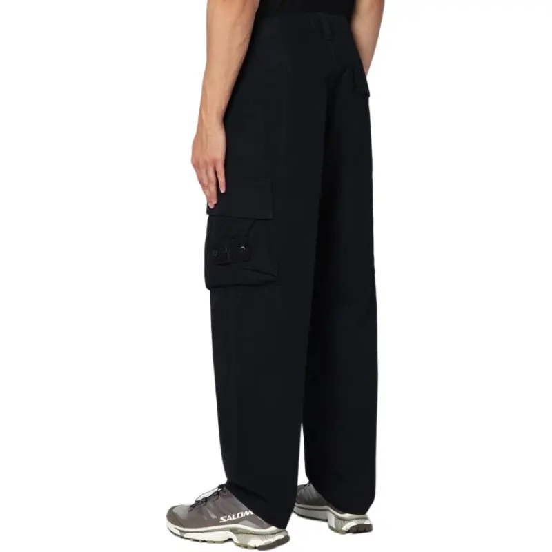 STONE ISLAND Logo Patch Cargo Trousers-4