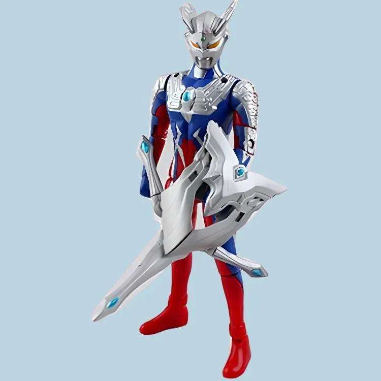 BANDAI Ultraman Zero Deluxe Version Ultraman Collection Action Figures Deluxe Version-2
