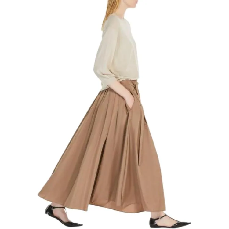 MaxMara Gea High Waist Pleated Skirt-3