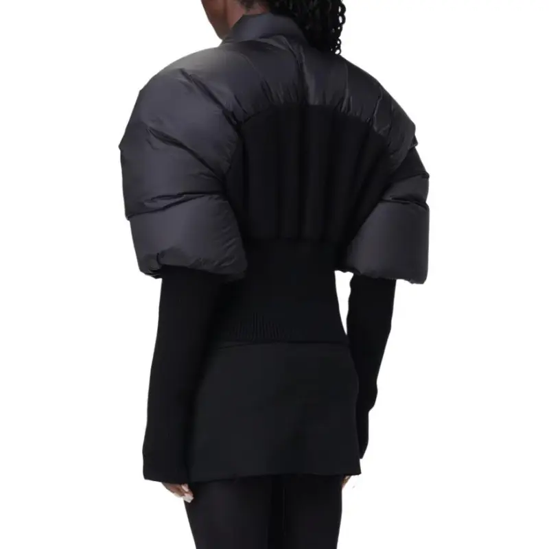 RICK OWENS Duvetina Panelled Padded Jacket-4