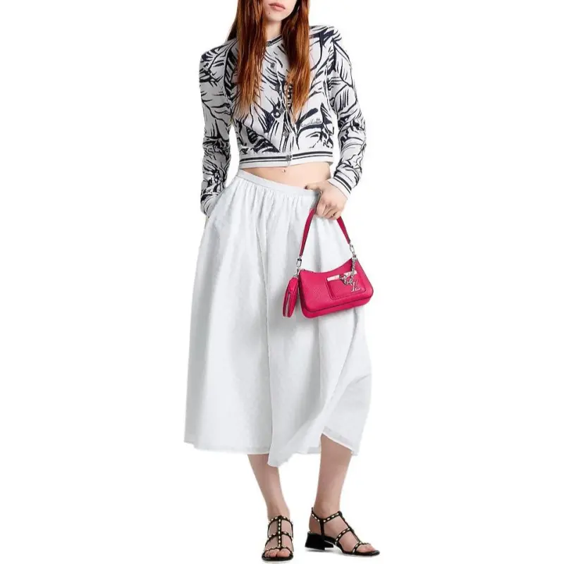 LOUIS VUITTON Monogram Fil Coupé Midi Skirt-1