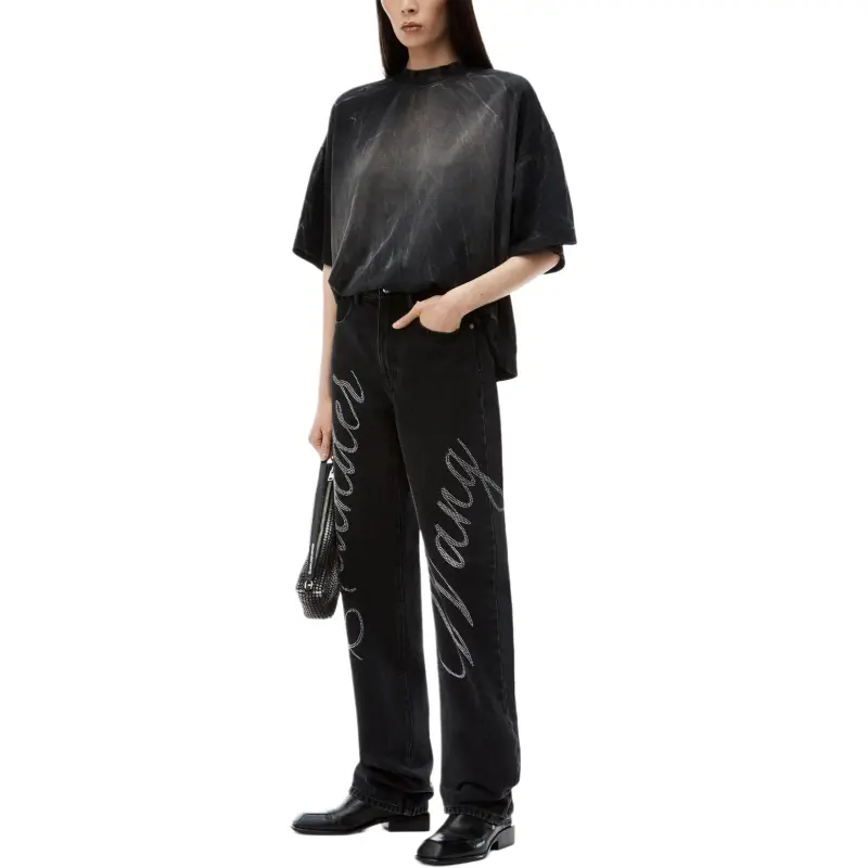Alexander Wang Logo Embellished Jeans-3
