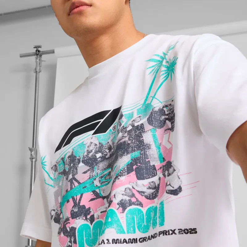 PUMA Playera Gráfica Para Hombre F1® Miami Pitstop-4