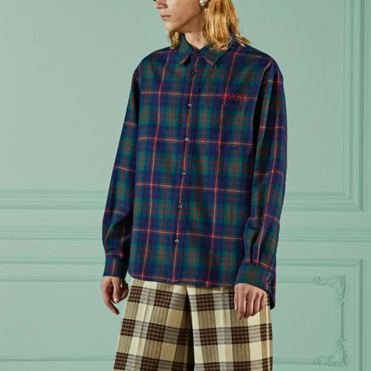 GUCCI Check Pattern Shirt-2