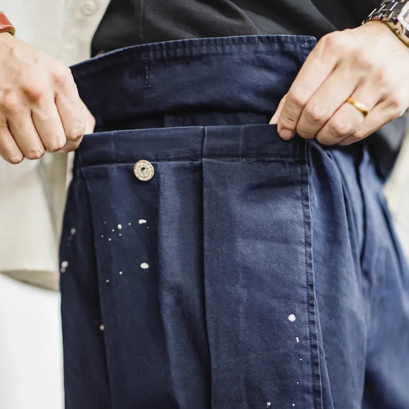 MADEN Jeans Men Navy Blue-2