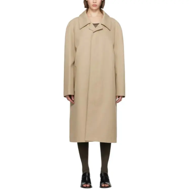 Lemaire Button Fastened Straight Hem Midi Coat-2