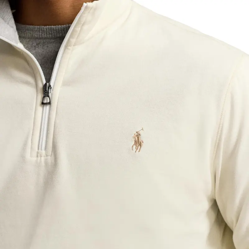 Polo Ralph Lauren Long Sleeve Loopback Terry 1/2 Zip W/On Seam Pockets Sweatshirt-4