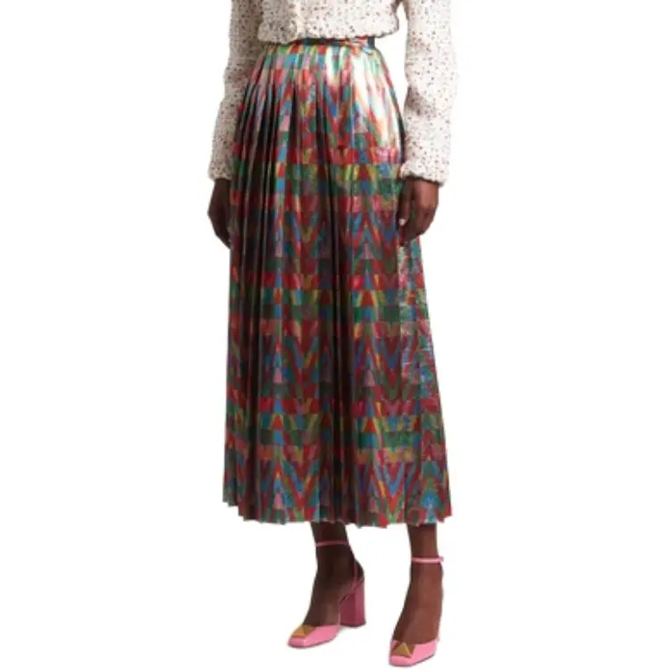 Valentino Casual Long Skirt Women's Red-3