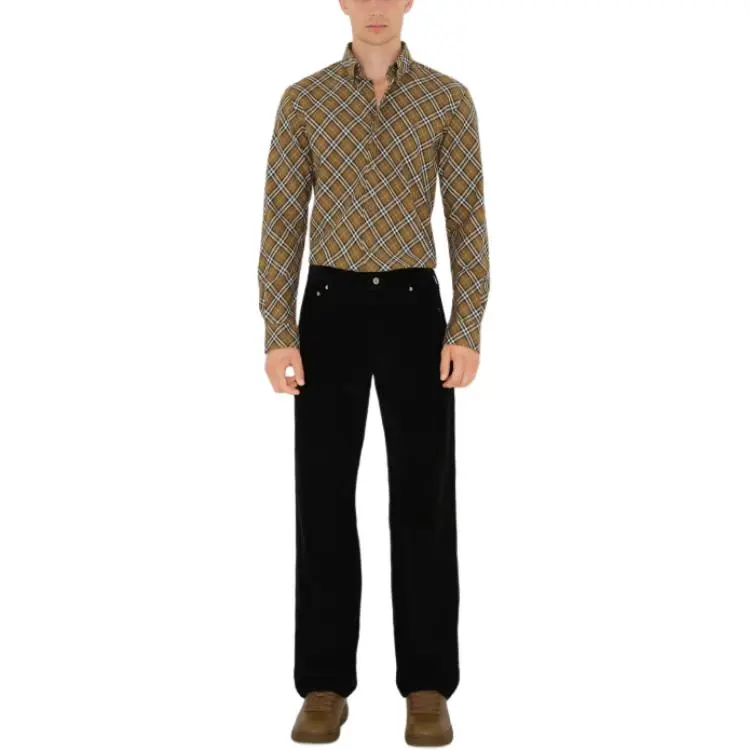 Burberry Vintage Check Logo Embroidered Shirt-1