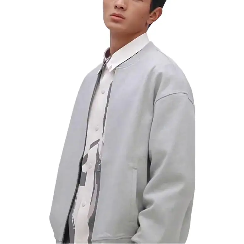 H&M New Year Jackets Men Mixed Gray-3