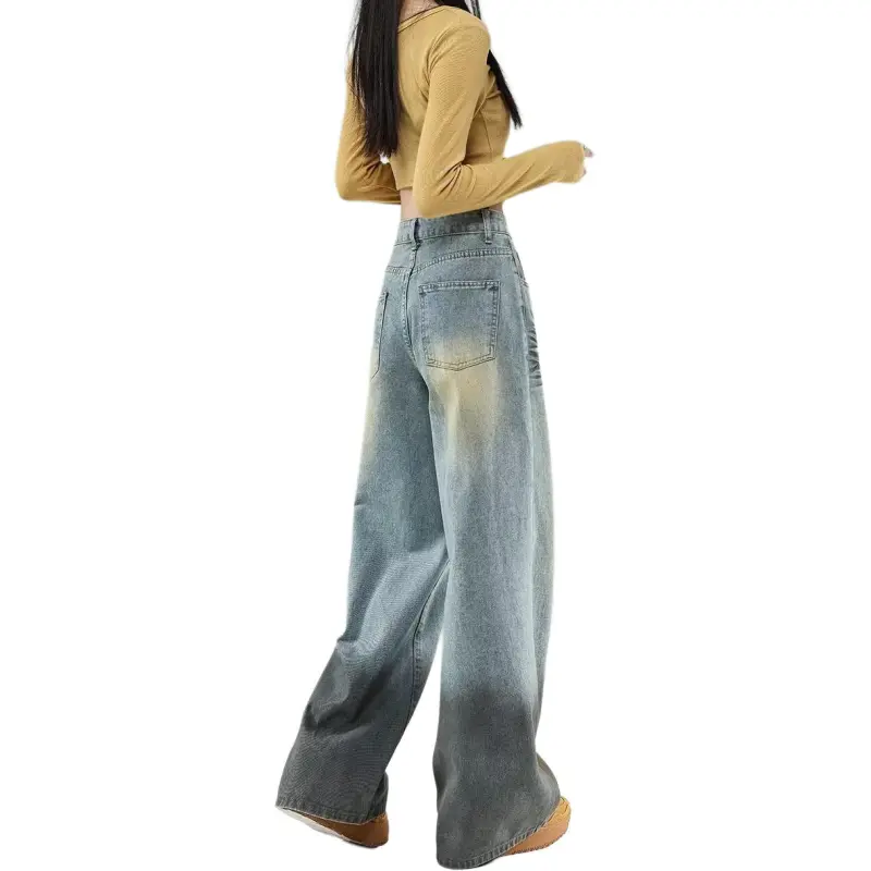Concubine Zhu Jeans Unisex Vintage Blue-1