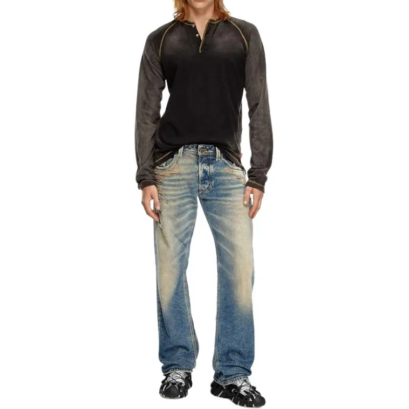 DIESEL 1985 Larkee Distressed Straight Jeans-3