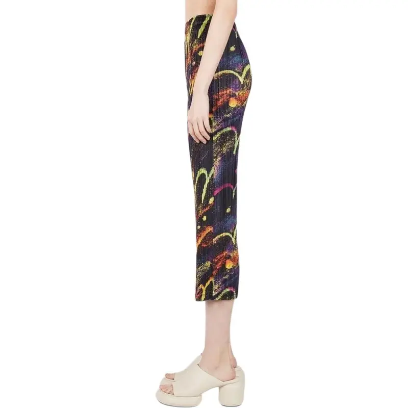 Homme Plissé Issey Miyake Casual Pants Women's Purple-2