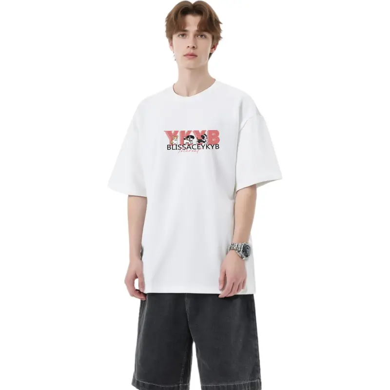 YK&YB T Shirts Unisex White-2