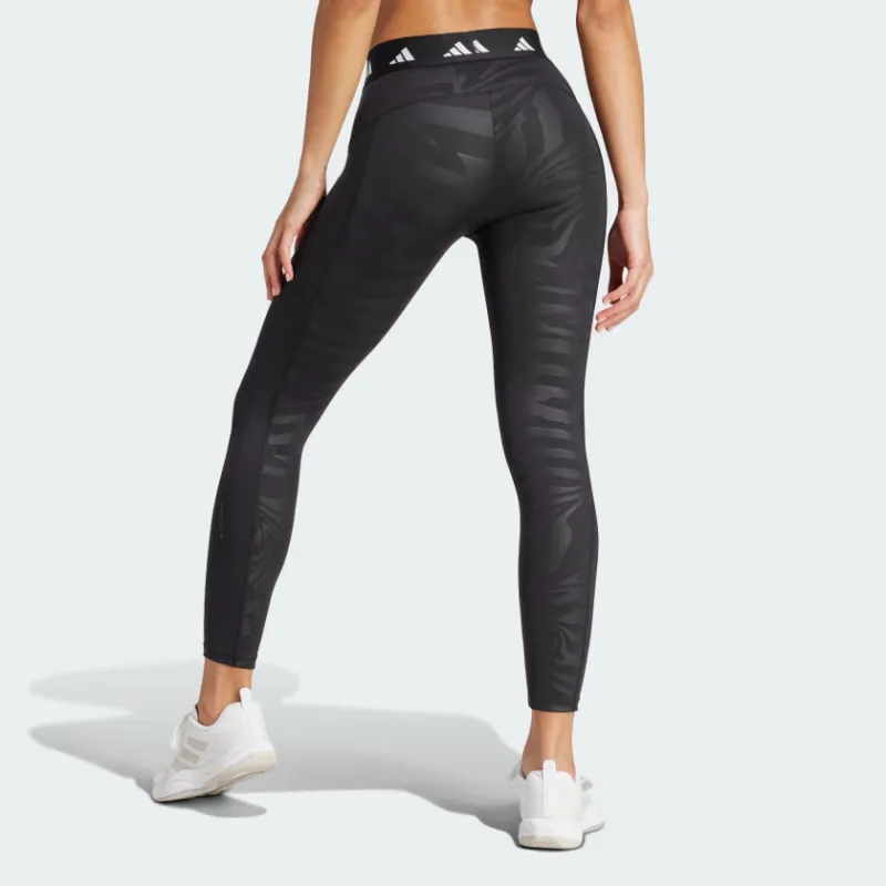 Adidas Free Shipping With AdiClub Techfit Printed 7/8 Leggings-2