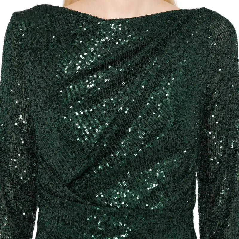Talbot Runhof Lgslv Sequin Evening Dress-2