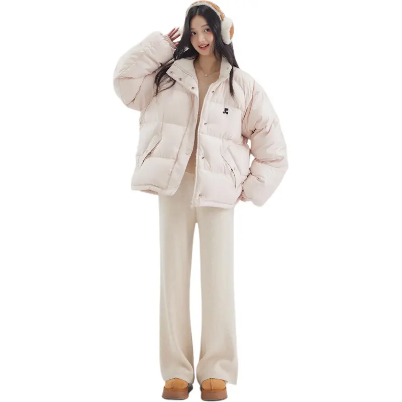 DEAR DEER PUFF Down Jacket Women's Light Pink-4