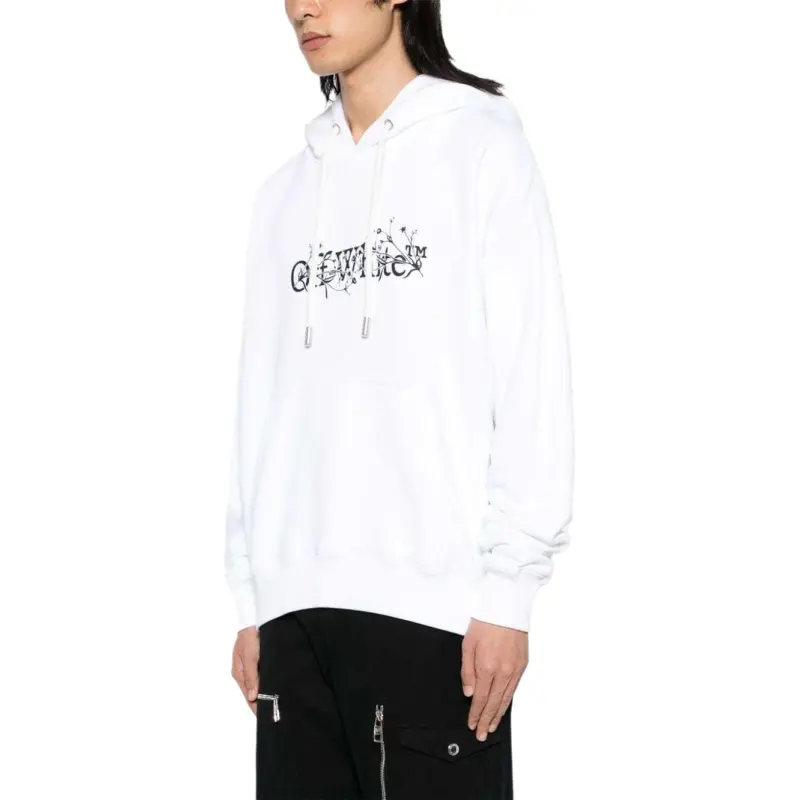 Off Bookish Flower Skate Hoodie-3