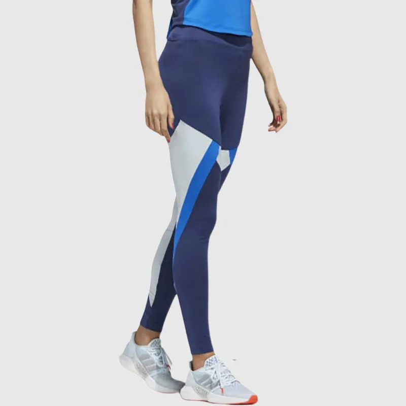 Adidas Colorblock Leggings Women's Blue-3