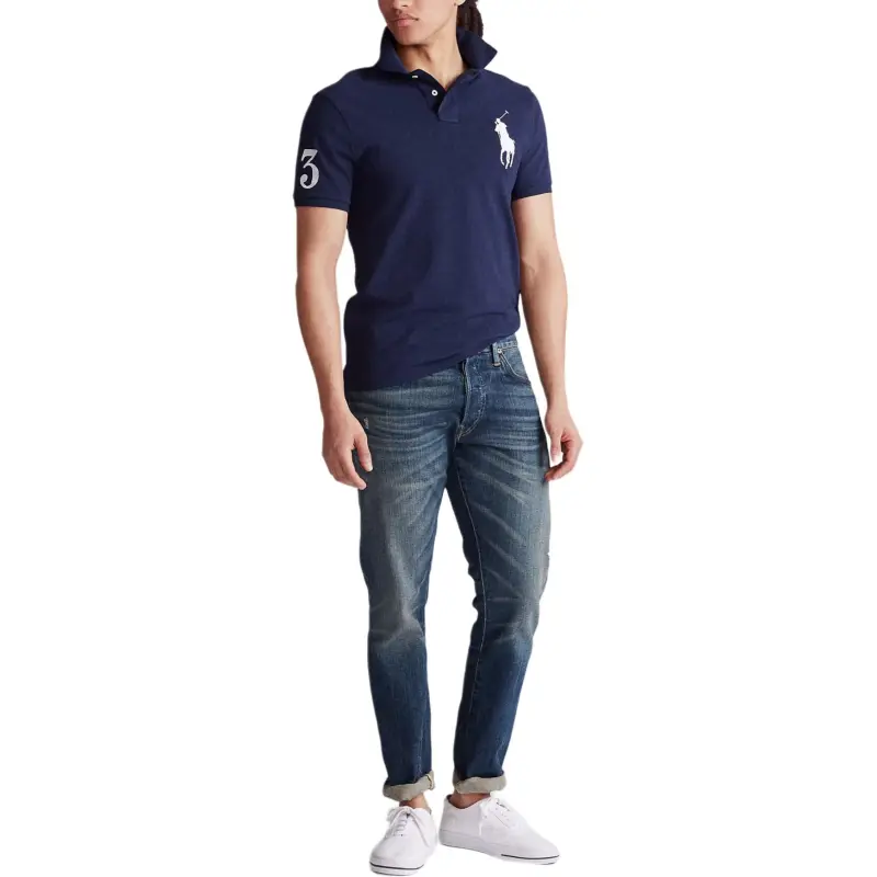 Polo Ralph Lauren Men's Graphic Embroidered Short-Sleeve Polo Shirt Navy-2