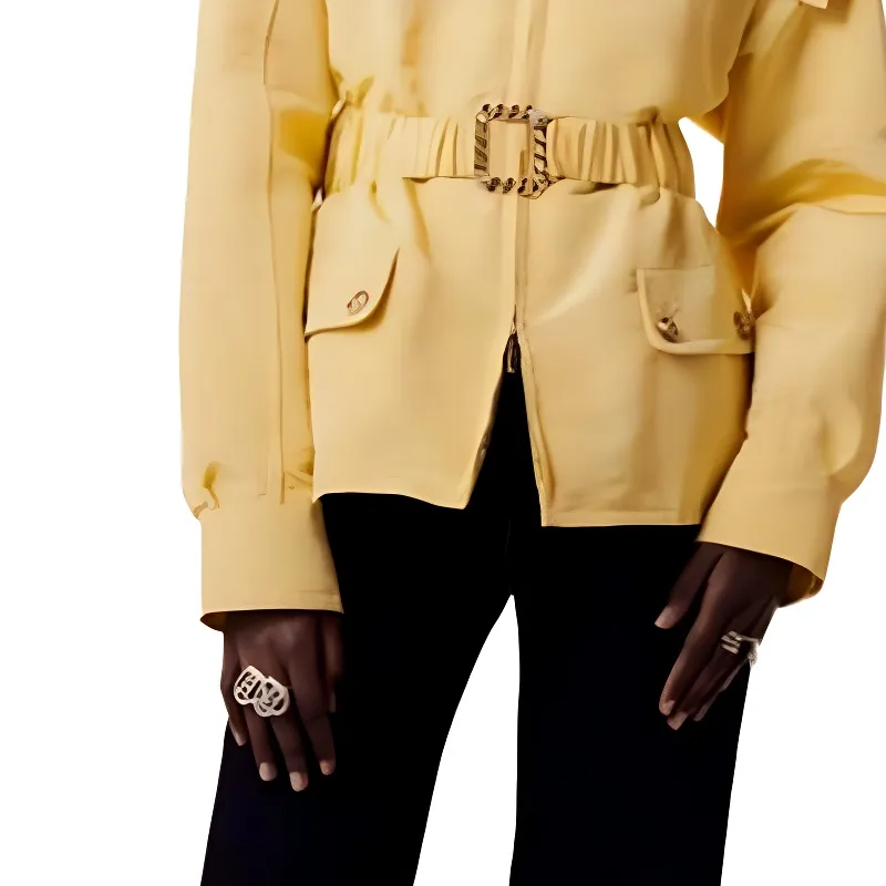 CHANEL FW23 Jackets Coats Women's Yellow-4