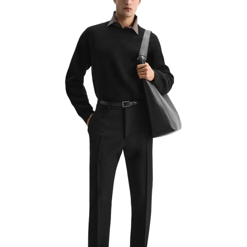 ZARA Sweaters Men Black-4