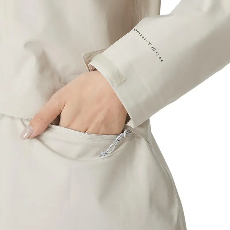 Columbia Waterproof And Windproof To Keep Warm Windbreaker Jacket Women's Beige-6