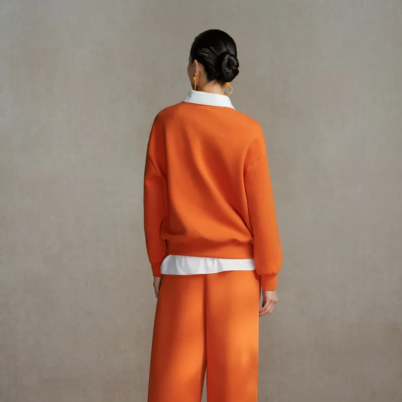 BBLLUUEE Sweatshirt Set Women's Rimu Orange-5