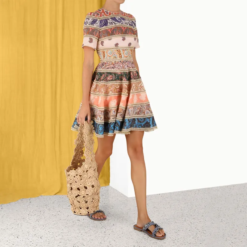 Zimmermann Devi Graphic Printed Mini Dress-4