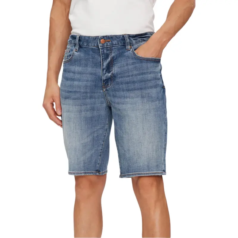ARMANI EXCHANGEAE SS24 Denim Shorts Men's Blue-3