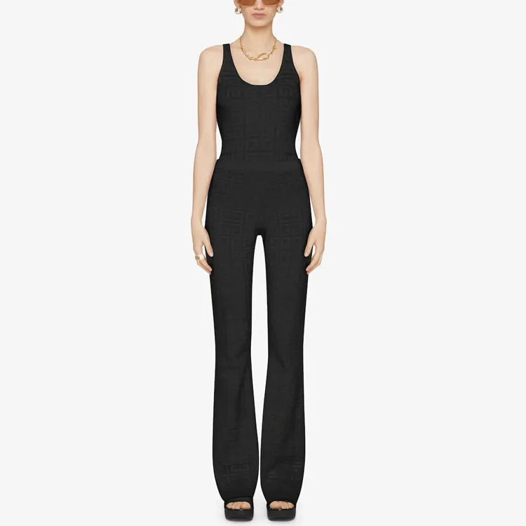 Givenchy Monogrammed Elastic Waistband Trousers-1