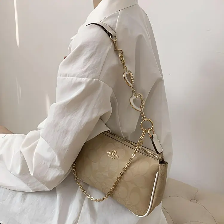Lan Bao Fan Metal Bag Accessories Women's Gold Tone-4