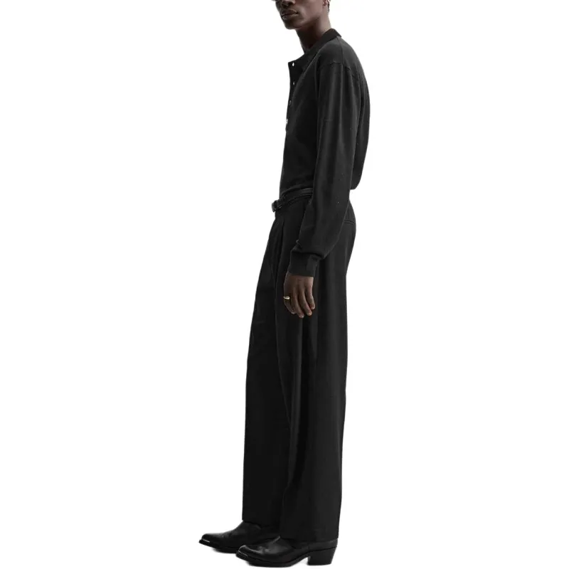 ZARA Polo Shirts Men Black-4