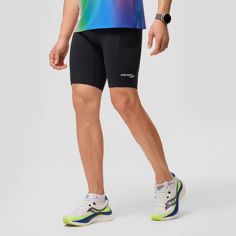 Saucony Sports Shorts Men's Black-2