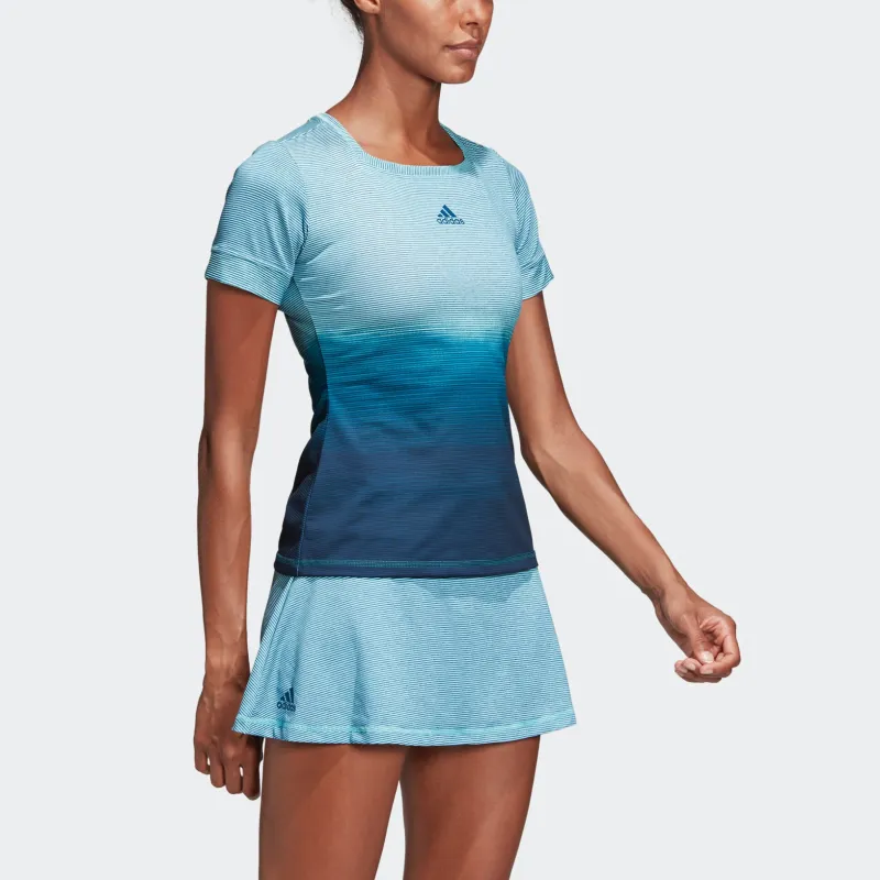 Adidas Tennis T-Shirt Women's Blue-4