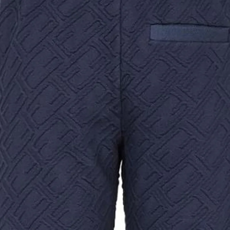 FENDI Embossed Jersey Sweatpants-4