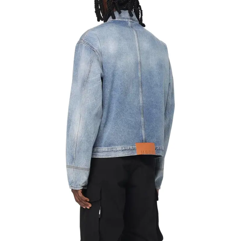MSGM Faded Effect Relaxed Fit Jacket-4