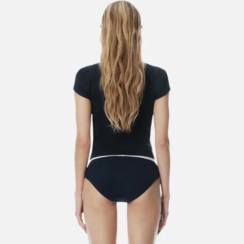 Alexander Wang Bodywear Series Regular T Shirt Women's Marine Blue-3
