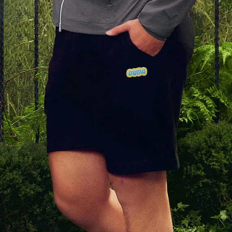 PUMA Graphic Casual Shorts Men's Black 01-3
