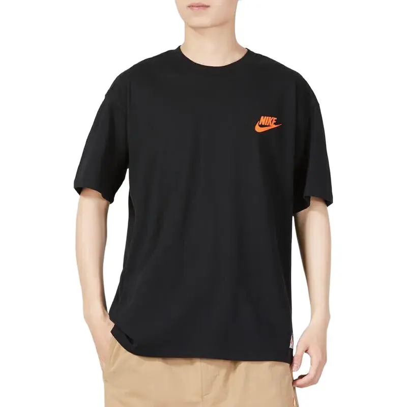 Nike T Shirts Men Black-2